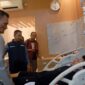 Wartawan Tribun Sumsel Rahmad Kurniawan dirawat di RS Bhayangkara Palembang.