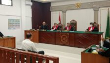 Saat terdakwa Jalani sidang di PN Tipikor Palembang, Rabu (14/10/2026)