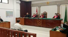 Saat terdakwa Jalani sidang di PN Tipikor Palembang, Rabu (14/10/2026)