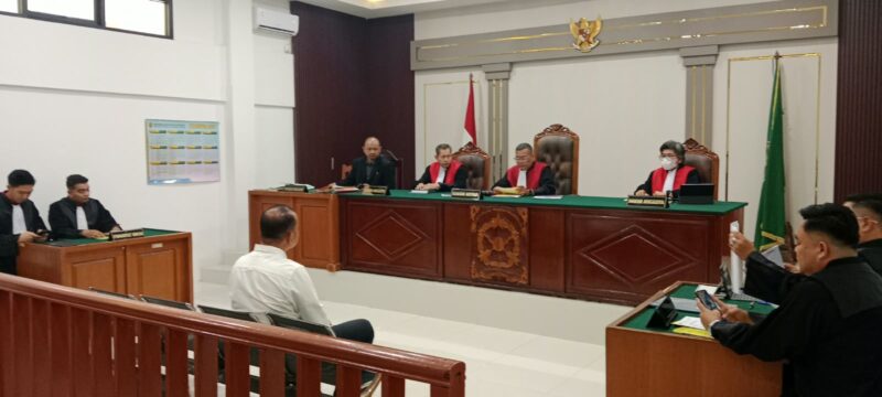 Saat terdakwa Jalani sidang di PN Tipikor Palembang, Rabu (14/10/2026)