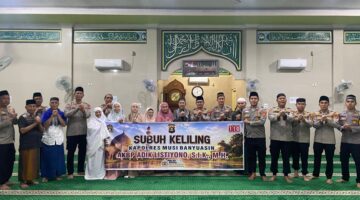 Laksanakan Kegiatan Subuh Keliling Masjid. Ini Pesan Kapolres Muba Kepada Masyarakat.