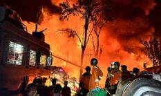 Malam Minggu Mencekam Di Pagar Alam, Gudang Rongsokan Terbakar, 10 Jam Baru Padam