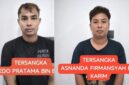 Kedua tersangka saat diamankan. Foto: dokumen polisi.