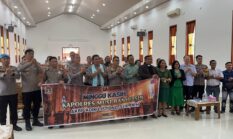 Minggu Kasih di Gereja Protestan Injili Nusantara (GPIN) Serasan Sekate,Ini Pesan Kapolres Muba