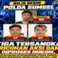 Ketiga terduga pelaku diamankan. Foto: dokumen polisi.