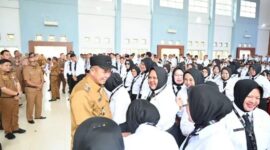 fhoto : pembukaan orientasi pengenalan nilai dan etika pppk dilingkungan pemkot pagar alam