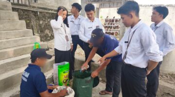 Warga Binaan Rutan Kelas IIB Baturaja Ubah Sampah Sisa Dapur Menjadi Pupuk