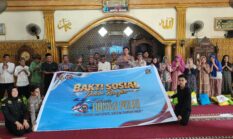 HUT Humas Polri Ke -75, Polres Muba Gelar Bakti Sosial.