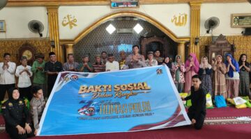 HUT Humas Polri Ke -75, Polres Muba Gelar Bakti Sosial.