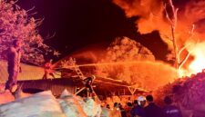 fhoto (ist/dok) : salah satu gedung barang bekas di kota pagar alam hangsu terbakar