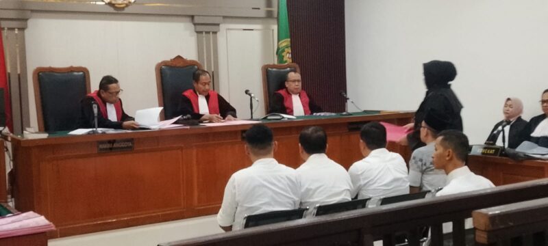 Saat kelima terdakwa Jalani sidang perdana di PN Tipikor Palembang, Rabu (20/10/2026)