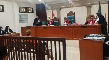 Saat JPU bacakan tuntutan pidana dipersidangan PN Tipikor Palembang, Rabu (20/10/2026)