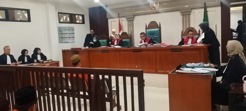 Saat JPU bacakan tuntutan pidana dipersidangan PN Tipikor Palembang, Rabu (20/10/2026)