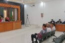 Saat ketiga terdakwa Jalani sidang perdana di PN Tipikor Palembang, Kamis (22/10/2026)