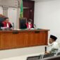 Saat terdakwa Lukman Jalani sidang perdana di PN Tipikor Palembang, Kamis (22/10/2026)