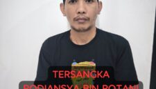 Tersangka saya diamankan. Foto: dokumen polisi.
