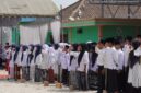 Foto suasana saat santri memperingati hari Santri Nasional di ponpes An-nur di Desa Tebing kec.Lempuing. kabupaten OKI