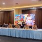Kapolda Sumsel Irjen Pol Rony Samtana saat memimpin press release di Polda Sumsel.