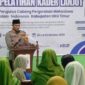 Kapolres OKU Timur AKBP Lalu Hedwin Hanggara, memberikan sambutan pada pembukaan Pelatihan Kader Lanjut (PKL) PC PMII OKU Timur di Kantor PCNU OKU Timur, Desa Karang Tengah, Kecamatan Buay Madang Timur.