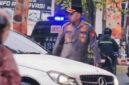Foto : potongan video yang beredar saat  wakapolrestabes Palembang Mengurai kemacetan Kemacetan