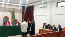 Saat saksi dihadirkan di sidang PN Palembang, Senin (26/9/2026)