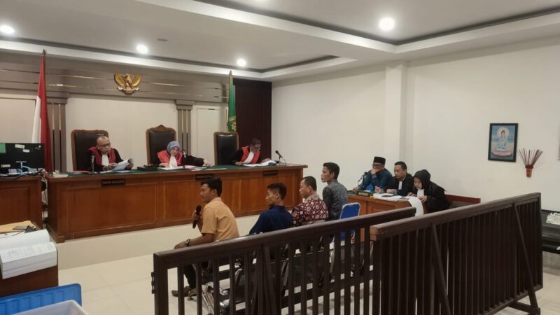 Saat para saksi dihadirkan disidang PN Tipikor Palembang, Selasa (27/10/2026)