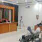Saat dua terdakwa dihadirkan disidang PN Tipikor Palembang, Rabu (28/10/2026)