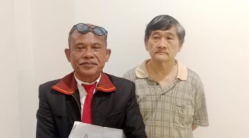 Foto kuasa hukum Korban, Marulam Simbolon,SH saat ditemui di PN Palembang, Rabu (28/10/2026)