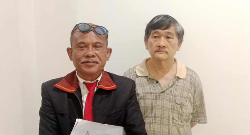 Foto kuasa hukum Korban, Marulam Simbolon,SH saat ditemui di PN Palembang, Rabu (28/10/2026)