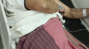 korban saat mendapatkan perawatan 